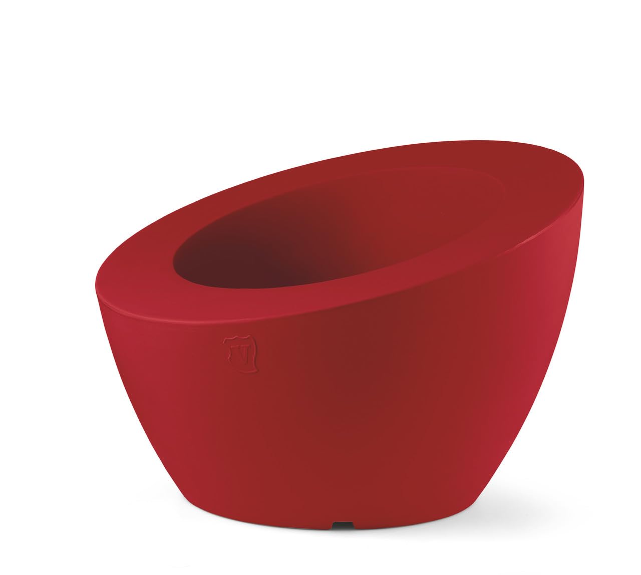 Bol incliné en résine d'exception Genesis 50 cm Rosso Oriente