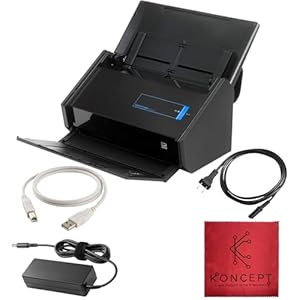 IX500 Fujitsu Scansnap Escáner de recibos para Mac y PC – Documento habilitado para la nube de alta velocidad USB, escáneres fotográficos, ADF con escaneo dúplex – Viene con cable USB 3.0 de 16 V, renovado