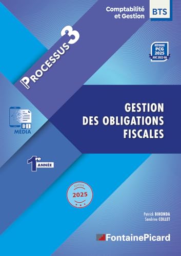 livre Gestion des obligations fiscales BTS CG 1re année: Processus 3