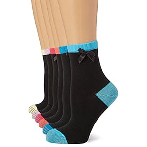 FM London (6-Pack) Sokken voor Dames | Dames Zwarte Sokken, zwart, one size