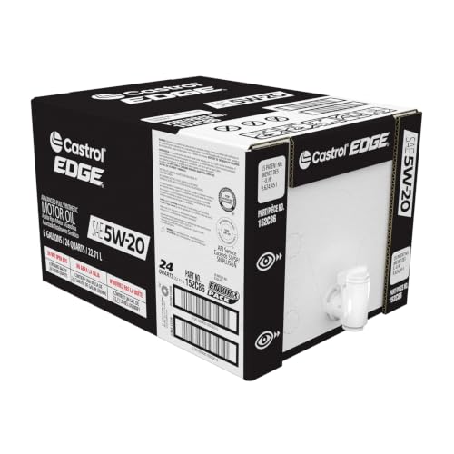 Image of Castrol EDGE 5W-20 Advanced Full Synthetic Motor Oil, 6 Gallon Enviro-Pack