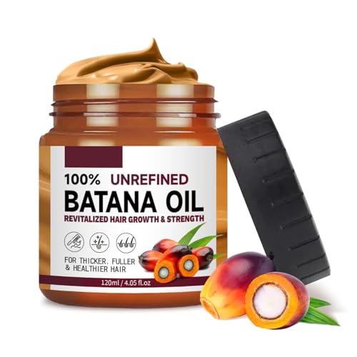 YOOJ Batana Hair Growth Oil 100% Unrefined Raw Batana Oil for Hair Growth Pure Natural and Organic Prevent Hair Loss Restores Damaged Hair and Scalp (120ml/4.05oz)
