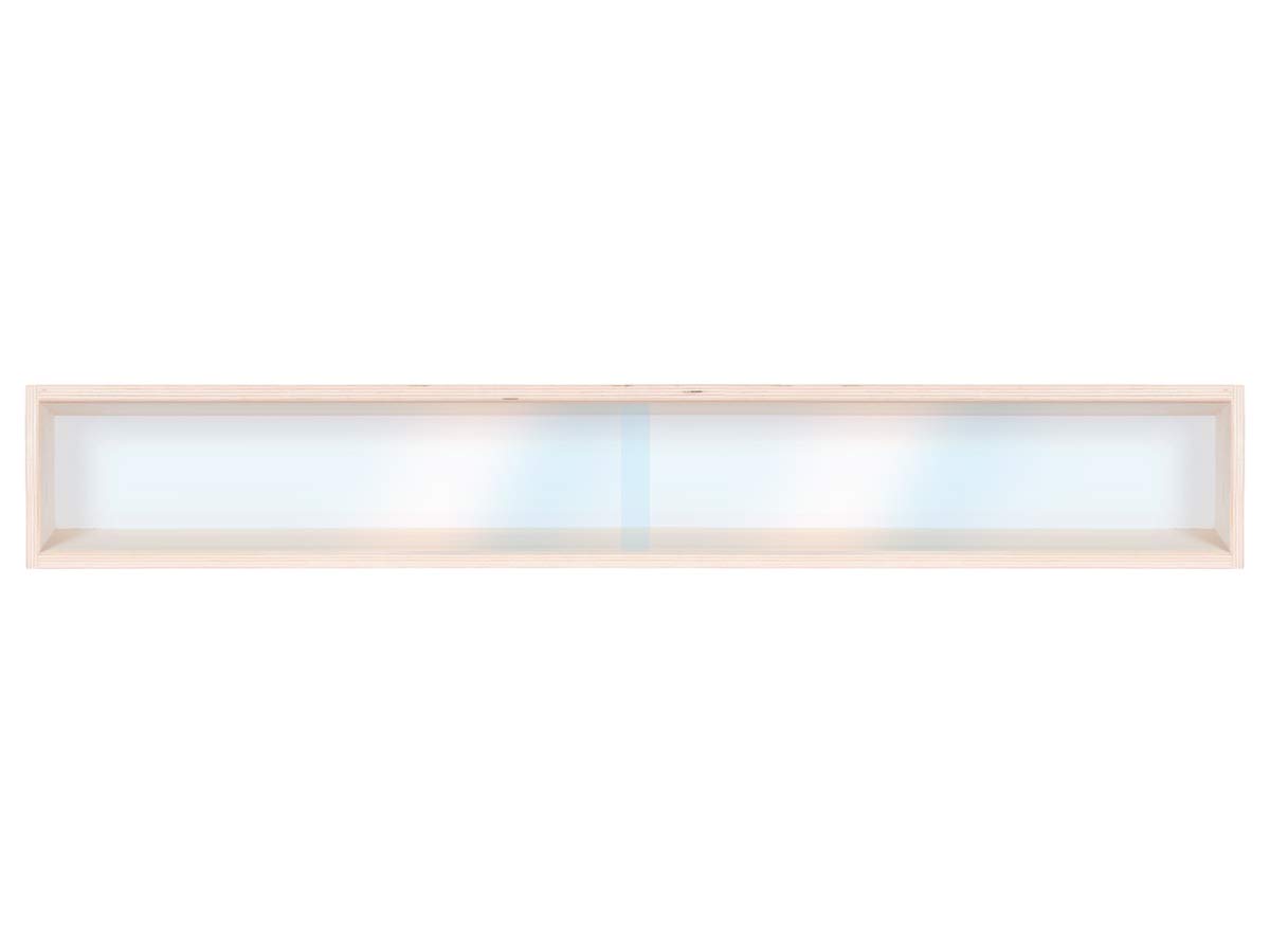 Alsino V-110.1 Vitrine Spur HO & N, Regal H0 110 cm 1 Fach