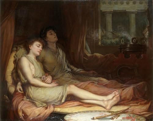 Affiche Artistique Portrait d'une jeune fille par Waterhouse Art Mural 60x90cm