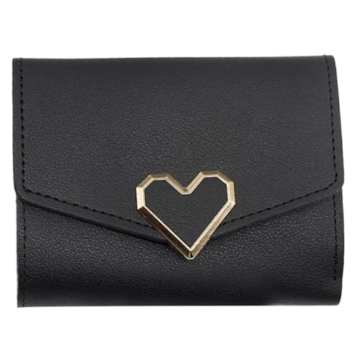 Functional PU Women Short Wallet Multiple Card Slots and Coin Pocket