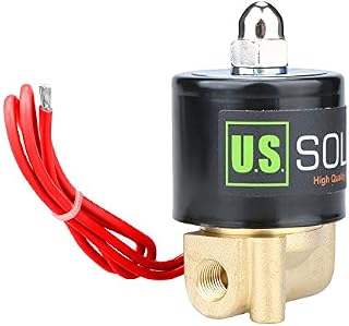U.S. Solid 1/8" G 230V AC Mosiężny zawór elektromagnetyczny Sterowany bezpośrednio do wody powietrza gazu oleju NC