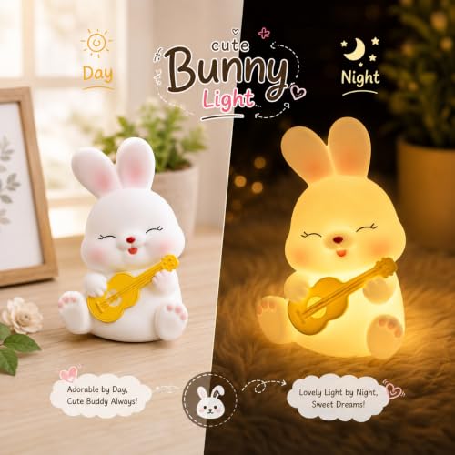 Jamee Cute Bunny Silicone Night Lamp for Kids - Image 3