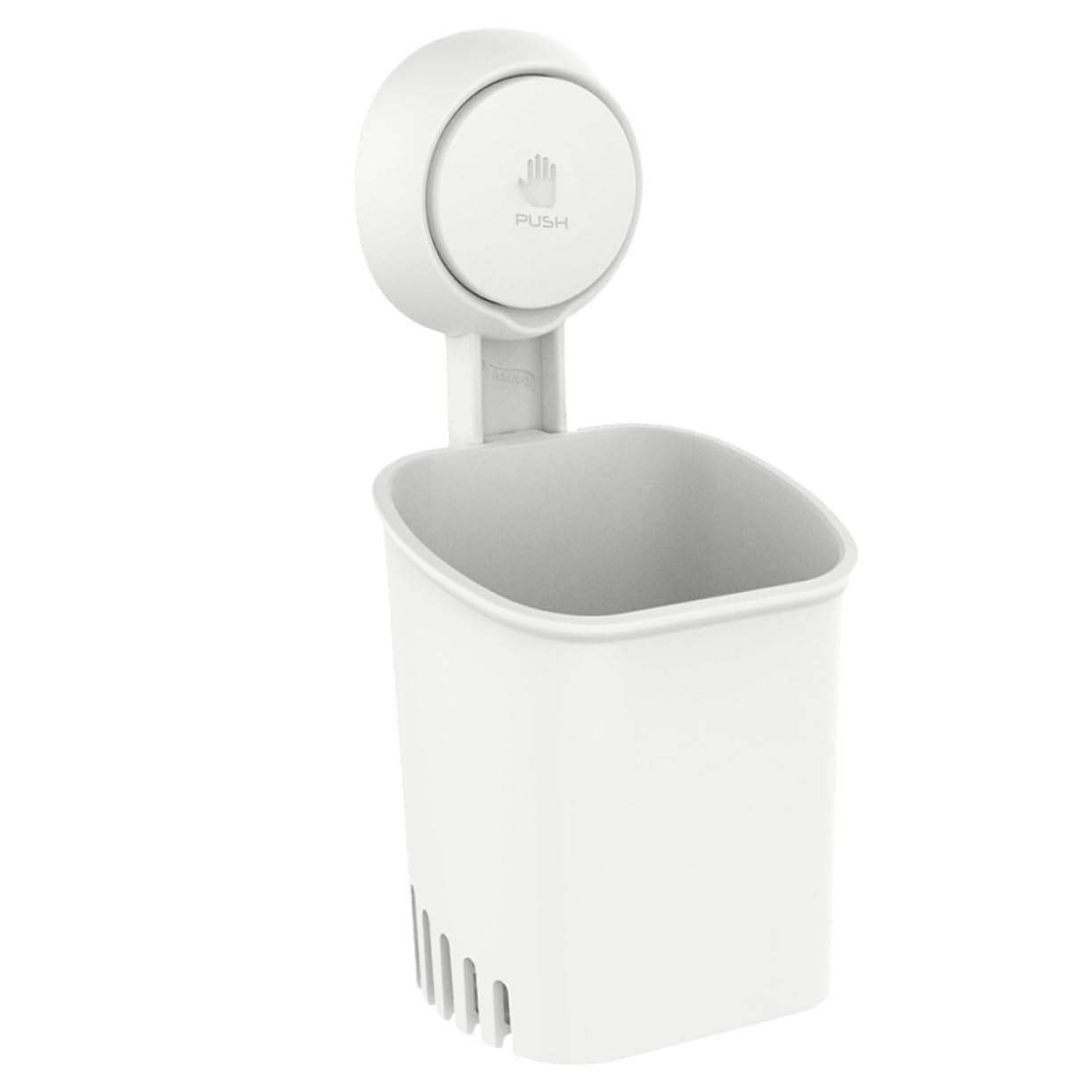 Mipcase 3 Pezzi Scatola di stoccaggio della ventosa parete porta spazzolino porta spazzolini da bagno scovolini dentali portaspazzolino da bagno supporto da parete per bagno addominali