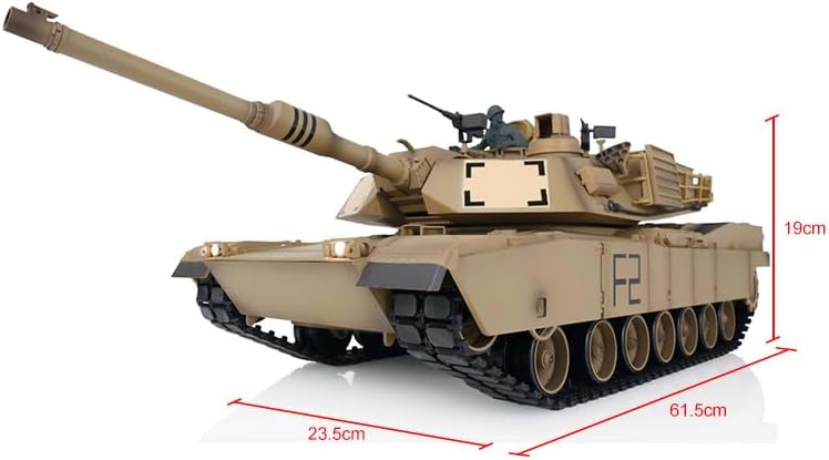 Miniatura 6 de TOUCAN RC HOBBY US en stock 2.4Ghz Henglong 116 Escala 7.0 Plástico Ver M1A2 Abrams RTR RC Tank 3918 Modelo