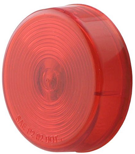 Crimp Supply Red 2 1/2" Round Side Marker Lights (1 per pack)