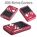 Retro Mini Game Machine with 400 Classical FC Games Handheld Game Console 2.8-Inch Color Screen Support for TV Output , Presents Birthday for Kids, Adults (Red)