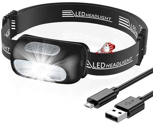 CIRYCASE Linterna Frontal LED Recargable IPX4