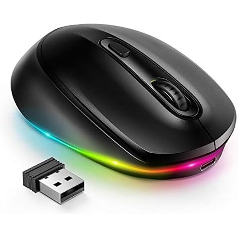 Seenda Rechargeable LED Wireless Mouse for Laptops Cover