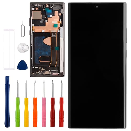 Lista del pacchetto: 1* sostituzione schermo nero, 1 x un set di strumenti di rimozione speciali, 1* forte ventosa, 1* strumento di apertura triangolare, 1* spatola di plastica, 1* nastro gratuito. (Specifico per l'immagine sul soggetto, cacciavite può essere colore casuale, ma non influisce sul suo utilizzo)