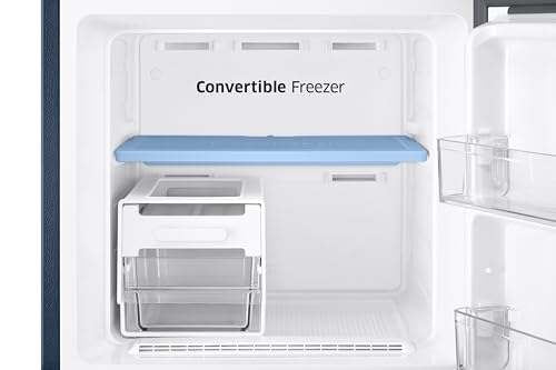 Image of Samsung 236 L, 2 Star, Convertible, Digital Inverter Frost Free Double Door Refrigerator (RT40H28U2HSHL, Hydrangea Blue, 2026 Model)