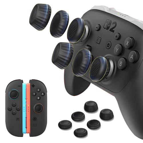Switch 2用 スティックカバー Tomistan【新登場-滑り止め強化版】 Joy con 2/Switch 2 Pro用スティックカバー スイッチ2 スティックカバー switch 2 コントローラーカバー 滑り止め 快適な手触り 耐久性高い 防汗