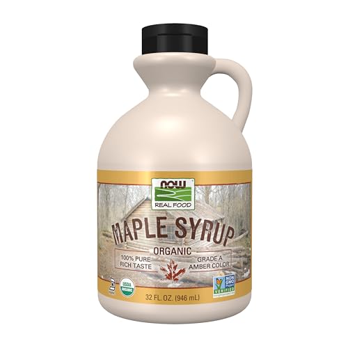 NOW Foods Certified Organic Maple Syrup, Grade A Amber