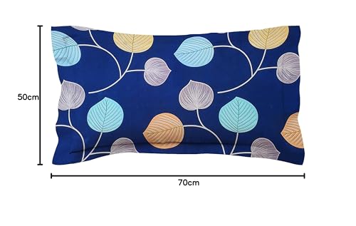 Image of BSB HOME 180 TC Premium Cotton Pillow Covers | Regular Pillow Cases | Set of 2 Pieces Pillow Covers only King Size (Royal Blue, 20 x 30 Inches)