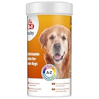 8in1 Multivitamin Tabletten Senior - zur Nahrungsergänzung bei älteren Hunden, 1 Dose (70 Tabletten)