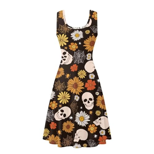 Image of TOADDITDO Womens Summer Sleeveless Tank Dress with 2 Side Pockets XS-4XL Plus Size
