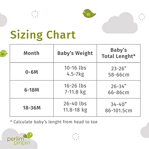 New 2023 Spring Summer Release - Perlimpinpin 0.7 Tog Cotton Baby Sleep​ Sack – Tailored To Any American Climate #TOP6