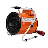 RURIS Chauffage Soufflant Électrique Industriel VULCANO 500 5kW, 3 Niveaux de Chauffage, 411 m³/h,...