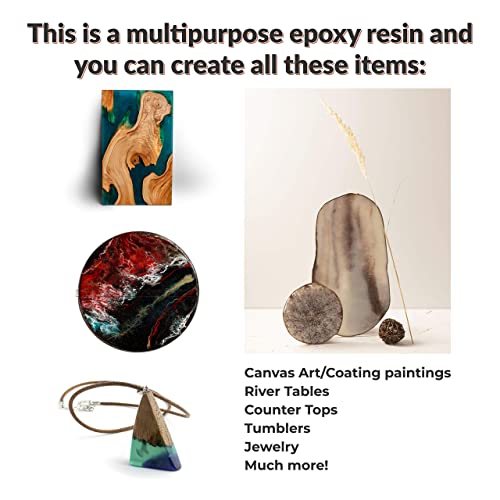 Epoxy Resin Kit Resin Kit with Silicone Spatula, Mixing Cup and
