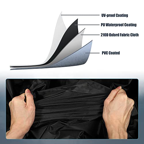Housse de protection complète pour UTV bâche noire imperméable 210D - 4