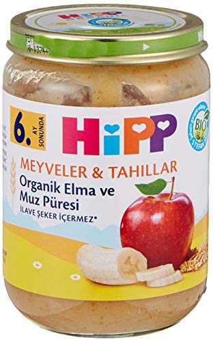 Organik Elma ve Muz Püresi 190 g