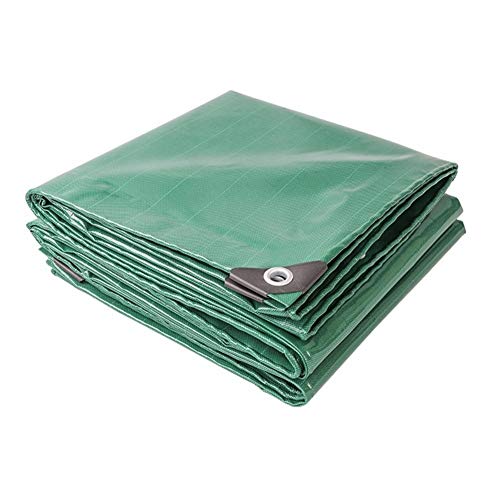 Bâche imperméable verte de protection extérieure en tissu épais 4mx4m - 2