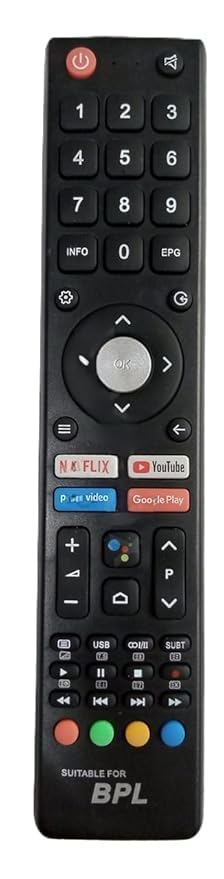 Voice Remote Control Compatible with BPL Smart LED TV - Pairing Required [for Verification Whatsapp 9702718930 Your Old Remote Photo]-image-1