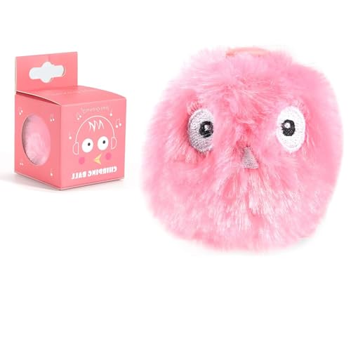 Palla Interattiva per Gatti, Giocattolo Interattivo con Suono in Peluche, Palla Realistica per Gatti da Interno