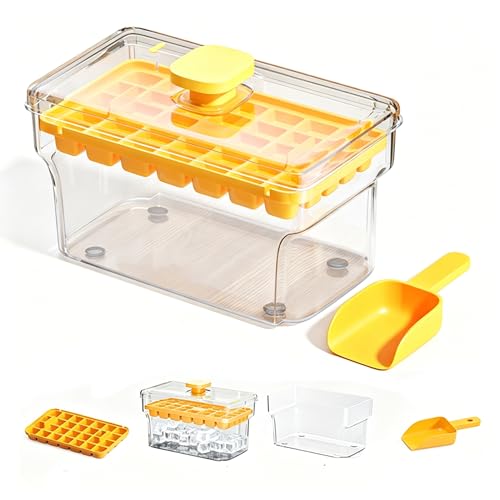 Molde para cubitos de hielo con tapa y compartimento miniatura 1
