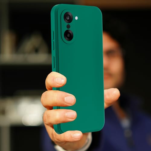 Image of A rtistque Back Cover Case for OnePlus Nord CE 5 5G | Premium Green Matte Cover | Camera Protection | Shockproof TPU | Slim Stylish Design | OnePlus Nord CE 5 Back Cover - Green