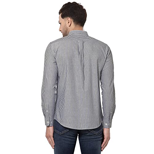 Image of Red Tape Regular Fit Striped Cotton Shirt for Men | Classic & Comfortable