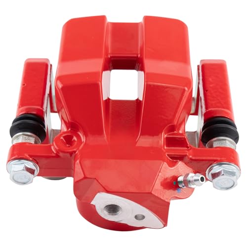 Image of TRQ Rear Left Brake Caliper w /Bracket Performance Red Drivers Side | For 2006-2011 Toyota RAV4
