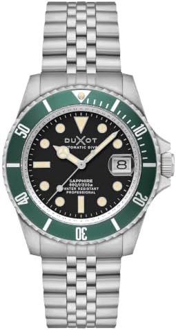 Atlantica - Reloj de buceo automático para hombre, movimiento japonés, caja de acero inoxidable de 42 mm, resisten