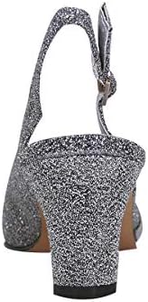 Floral Layla (DP761B) Women's Wide Width Glittery Slingback Shoes with Pleated Front Crystals Silver 8 | Image 3