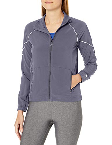 Soffe Women's Game Time Warm Up Jacket, Gunmetal, Medium
