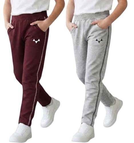 Image of Boys Regular Fit Cotton Pants, Track Pants and Lowers for Boys Age 4-14 Years Kids