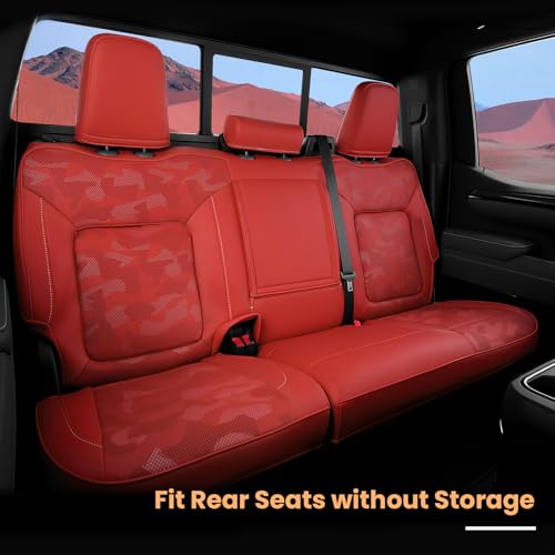 Image of 2019-2026 Chevy Silverado /GMC Sierra Seat Covers, Red Camo