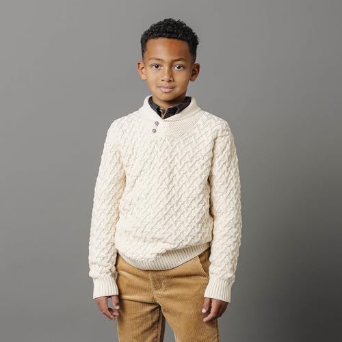 Hope & Henry Boys' Long Sleeve Shawl Collar Sweater2