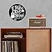 Peace Love Music Quote on a Real Repurposed Upcycled Vinyl Record Wall Album