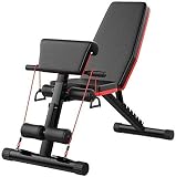 Banco de pesas Banco de entrenamiento de fuerza ajustable, Banco de pesas ajustable Entrenamiento en el hogar Gimnasio Levantamiento de pesas Banco de...