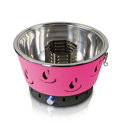 Foto von ACTIVA Camping Grill Airbroil I Premium Mini Grill mobil & kompakt I Leistungsstarker & stilvoller Holzkohlegrill für ein gelungenes Barbecue inkl. Tasche