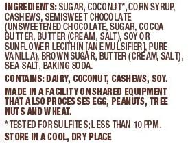 Coconut Cashew Crunch Chocolate Drizzle #TOP2