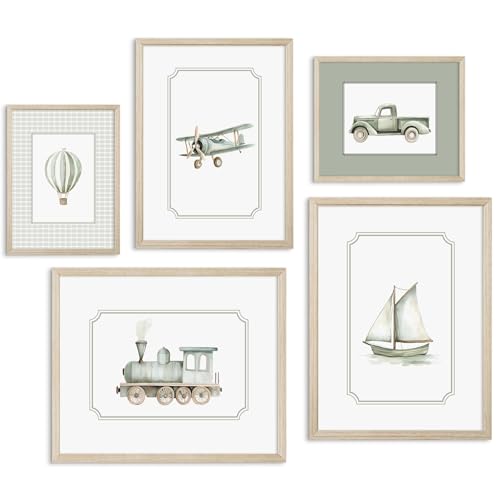 Sage Green Nursery Wall Art Boys Room Canvas Poster Kids