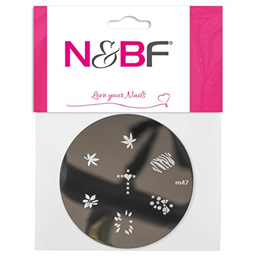 N&BF Nailart Stamping sjabloon | Jungle Dreams | Ronde stempelplaat | nageldesign patroon | Franse manicure | stempeluitrusting | verschillende motieven voor gelnagels