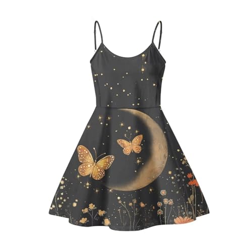Image of Biyejit Women Casual Loose Dress Strap Long Summer Beach Swing Dress