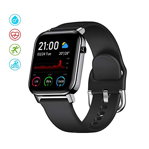 Adurei 1.4 '' Smartwatch Hombre Mujer Niños Reloj Deportivo IP68 Rastreador de Ejercicios a Prueba de Agua Reloj de calorías Monitor de frecuencia cardíaca